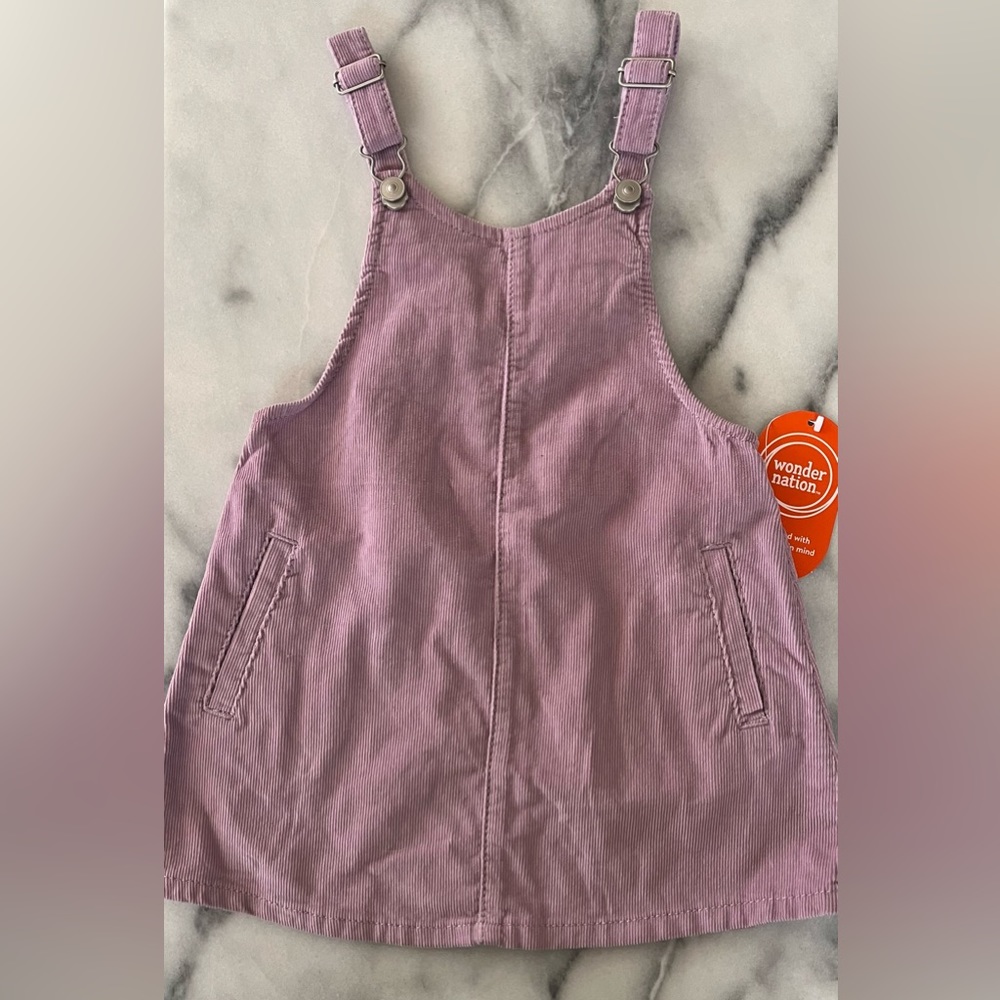 NWT Wonder Nation Lilac Small Corduroy Jumper Dress